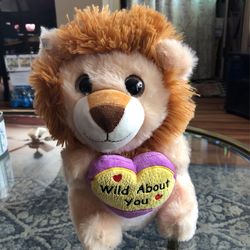 Lion Plush Animal Valentines