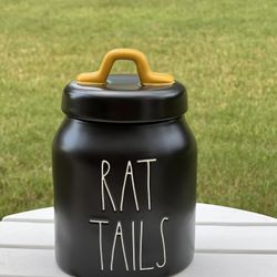 rae dunn rat tails baby canister