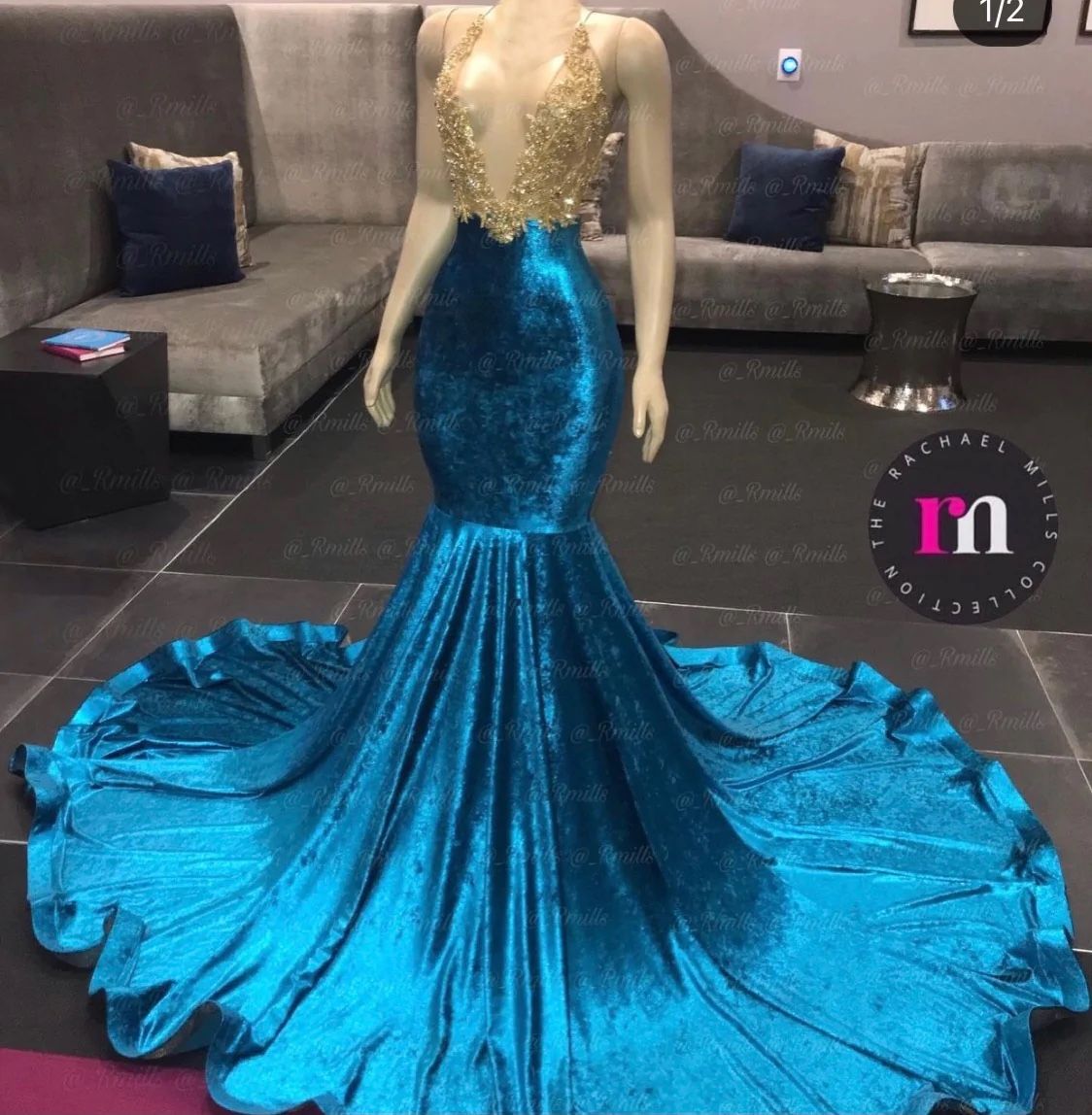 Rachel Mills Designer Mermaid Trumpet Dress