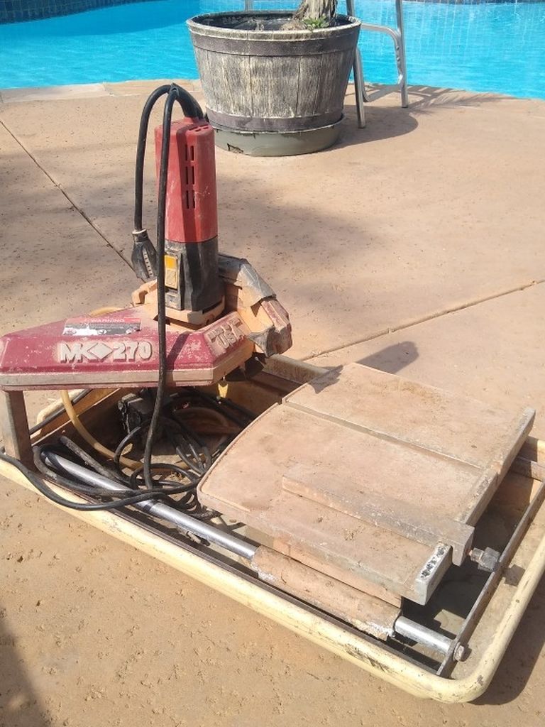 MK DIAMOND 270 WET TILE SAW MK-270 CONTRACTOR CONSTRUCTION FLOORING KITCHEN CUTTER PROFESSIONAL