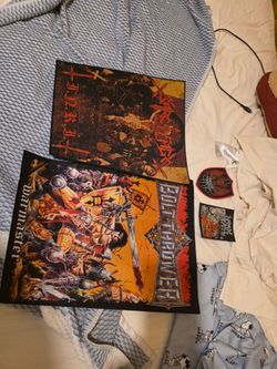Death/Black metal patches and necklace