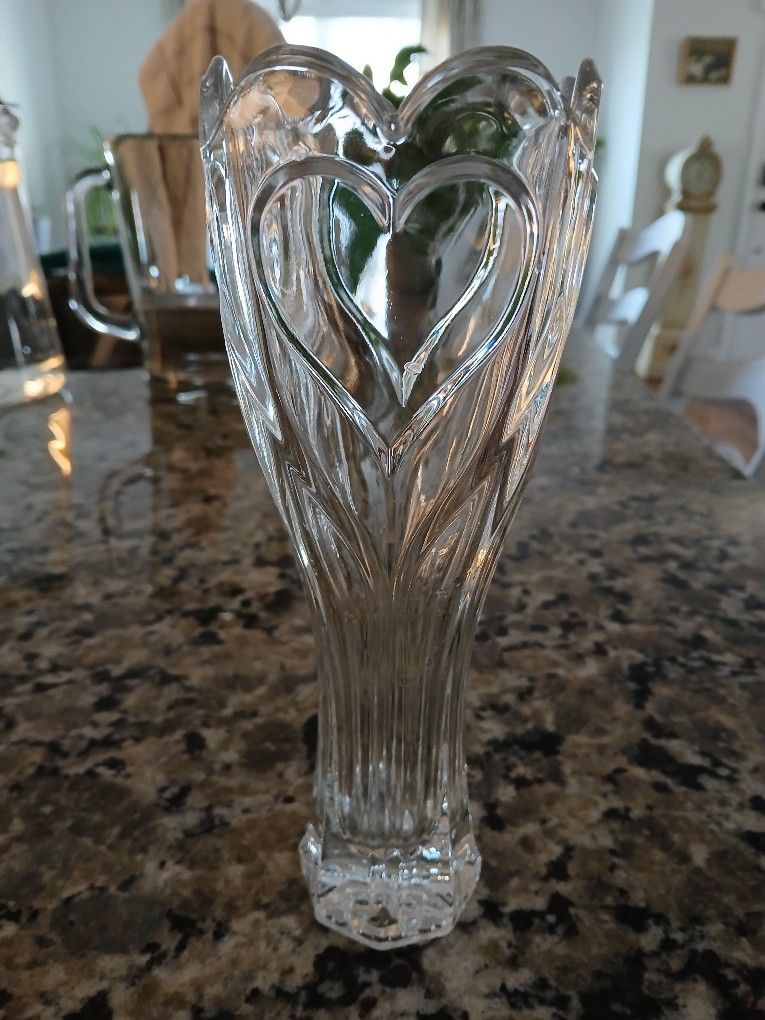Vintage Deplomb 24% Lead Crystal Bud Vase