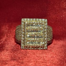 14k Yellow Gold Diamond Baguette Ring 2.25 ctw