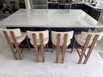 26" Mid Century Modern Counter Bar Stools for Kitchen Island
