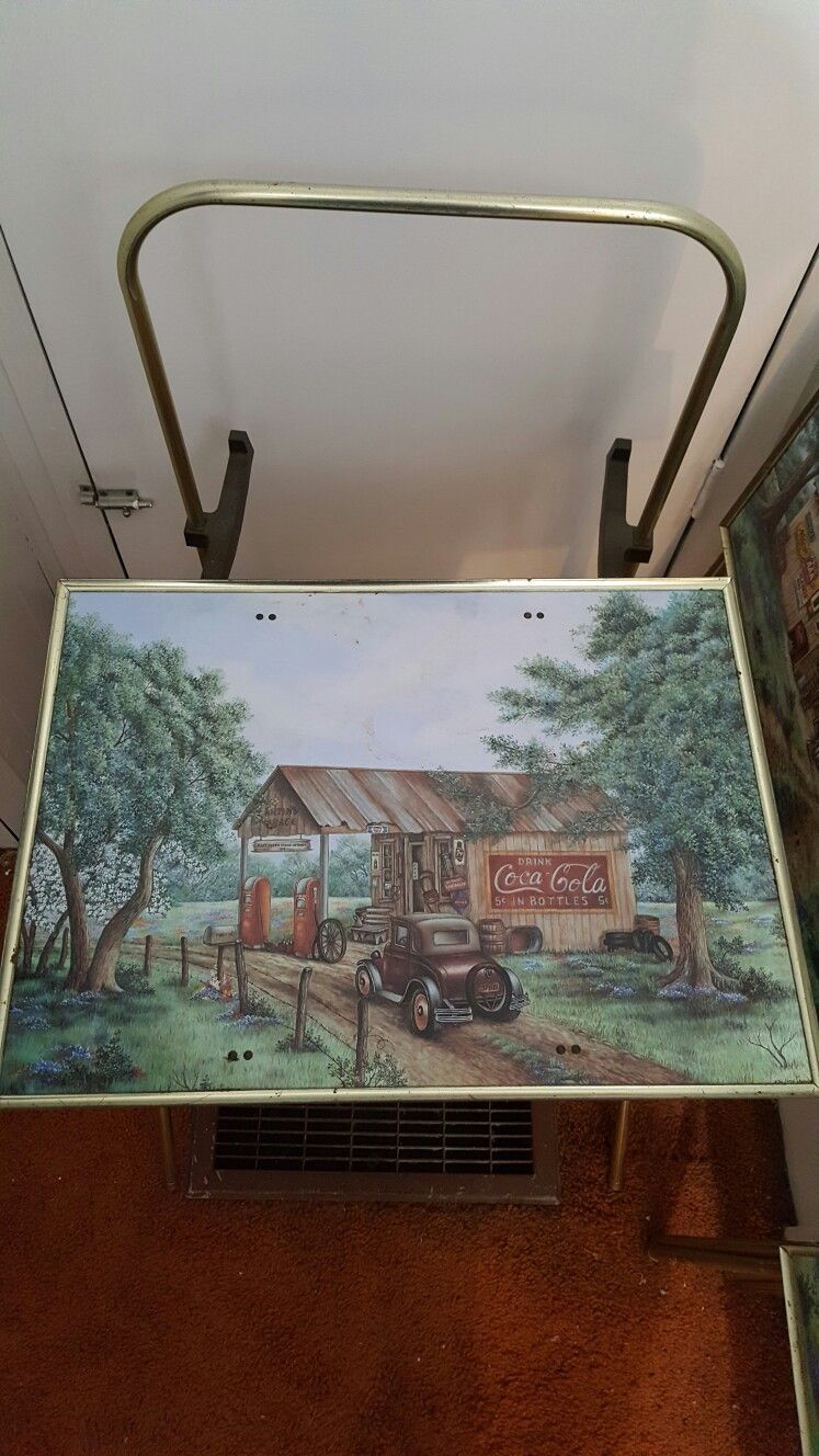 vintage TV trays Coca Cola