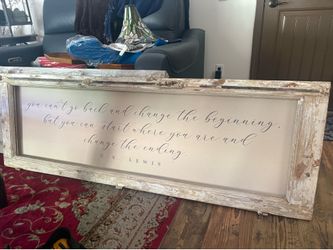 Elegant C.S. Lewis Quote Art Piece