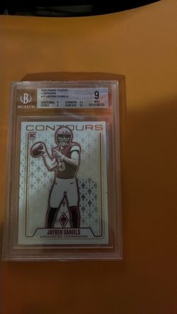 Jayden Daniels 2024 Panini Phoenix Contours RC BGS 9