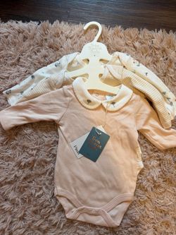 3  long sleeve onesies