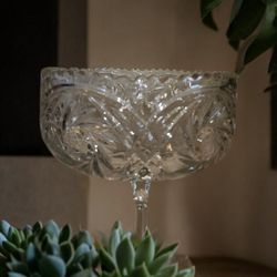 Vintage Star Of David Crystal Serving Bowl