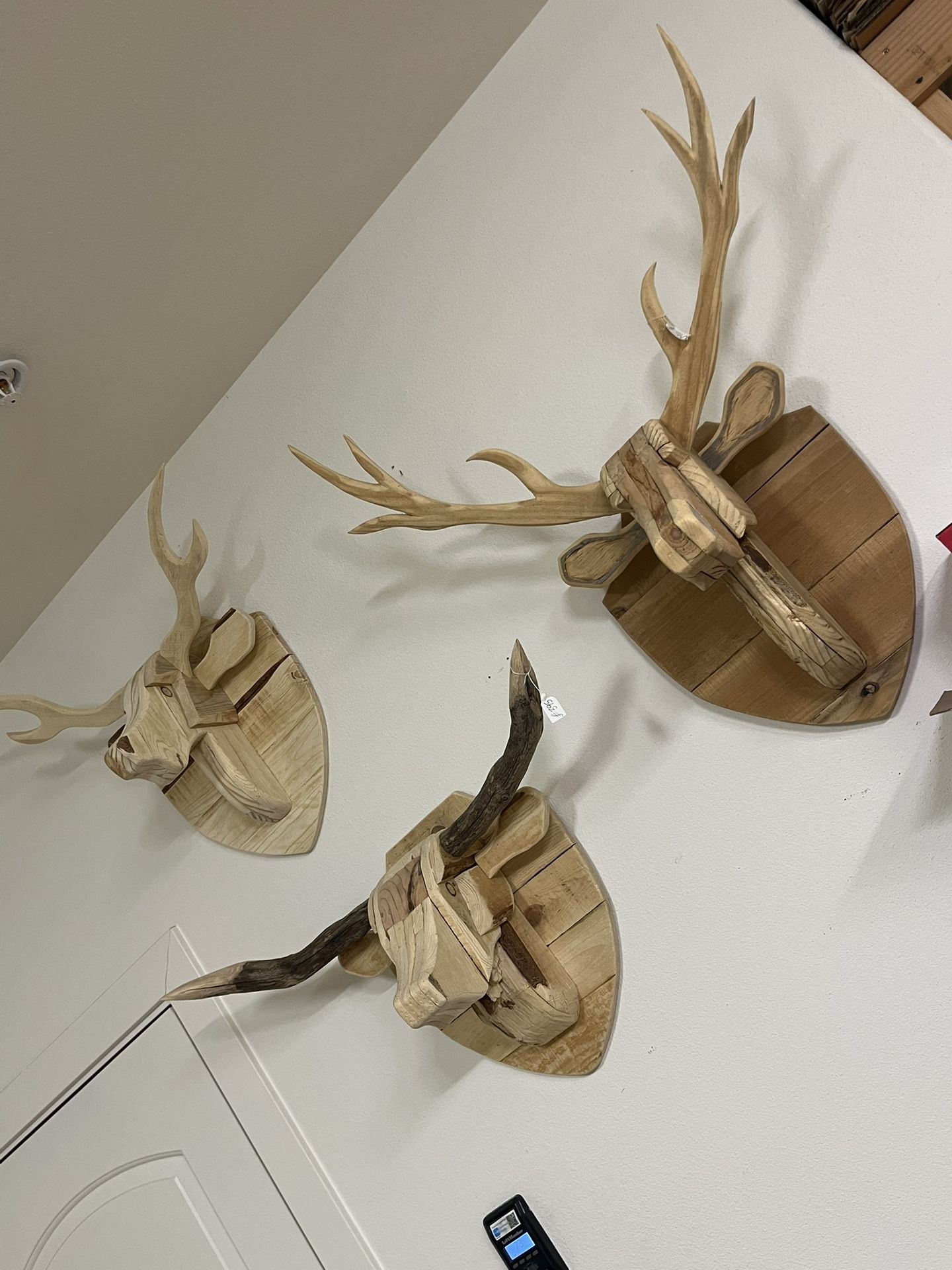 Wooden Deer Heads