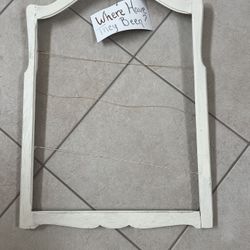 White Antique Frame - Good For Photo Booth Too