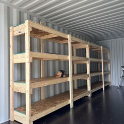 Handmade Storage Shelves!