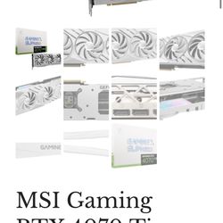 MSI Gaming RTX 4070 Ti Super 16G X Slim Graphics Card White