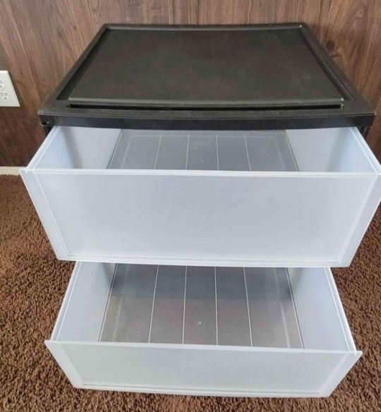 2 Extra Large Stacking Storage Drawers