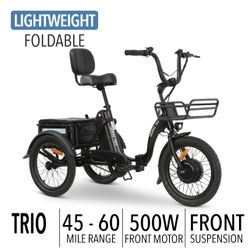 GO BIKE Trio - Small Foldable Electric Trike