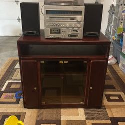 Dual Stereo Cassette And Track Player 