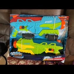 NEW Adventure Force Water Strike : Hydro  Arsenal  Set of 2  2  Pump -Action Water Blasters  Adjustable Nozzle-   Blast Water up to 35’ $10 Ea