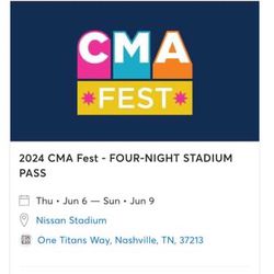 CMA Fest Tickets!