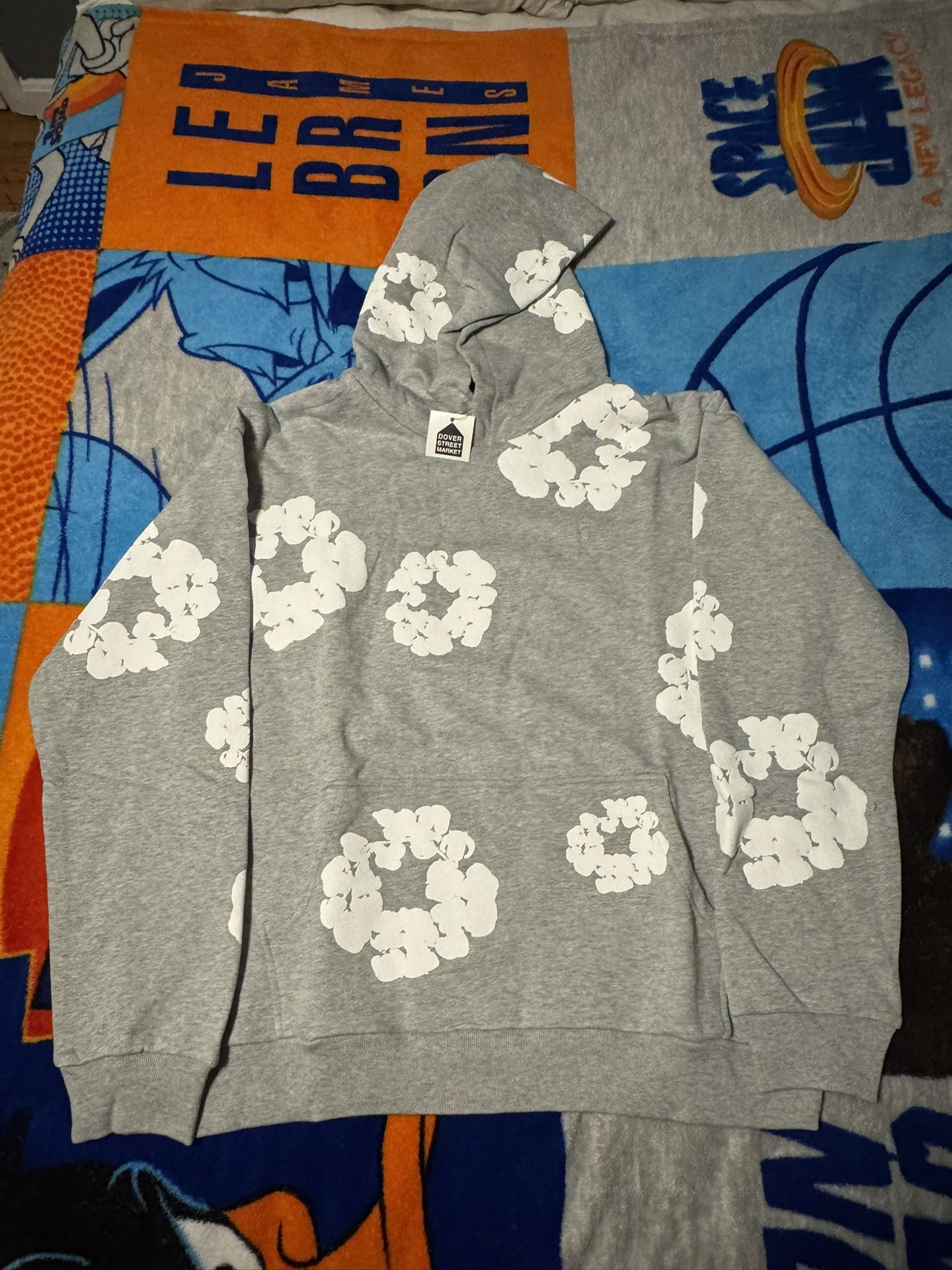 Brand New Grey Denim Tears Hoodie