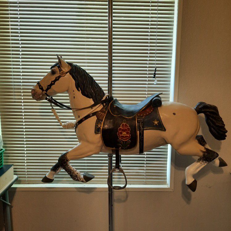 Vintage  Patriotic Carousel Horse