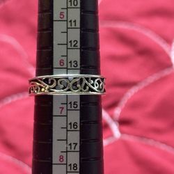 Fashion Silver Ring Size 6.5 Chunky