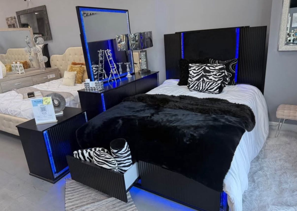 ποΈ 4-Piece LED Bedroom Set β Modern & Stylish β $1,599