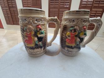 Beer steins Wurstfest oktoberfest