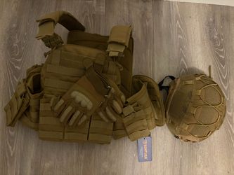 Aerosoft Vest, Gloves, and Helmet