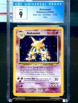 1999 Base Set Unlimited Alakazam CGC 9