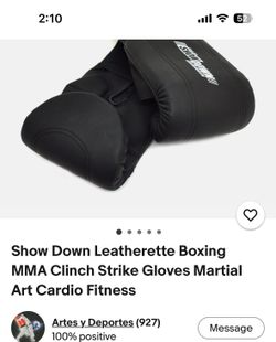 Leatherette boxing gloves like new
