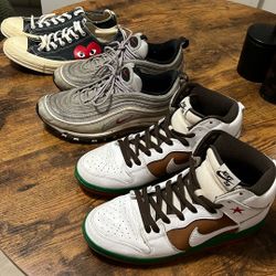 Nike SB, Nike Airmax 97, CDG Converse