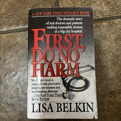 First, Do No Harm Book By Belkin