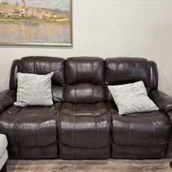 Brown sofa