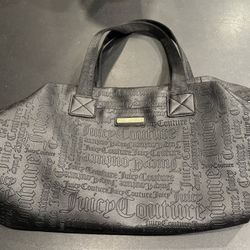 Juicy Couture Black Tote/weekender bag. Broken Zipper