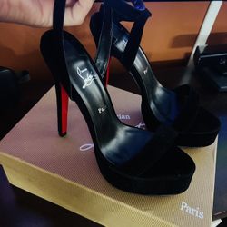 Christian Louboutin Heels Pumps Red Bottoms Shoes Size 38 New!