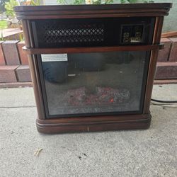Fireplace style space heater