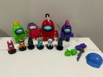 Among Us Figure & Stamper Toy Lot – Figures, Plush & Accessories