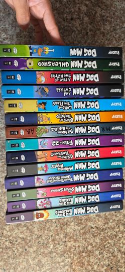 Dog Man Book Series Set 1–14 and Cat Kid set of 4