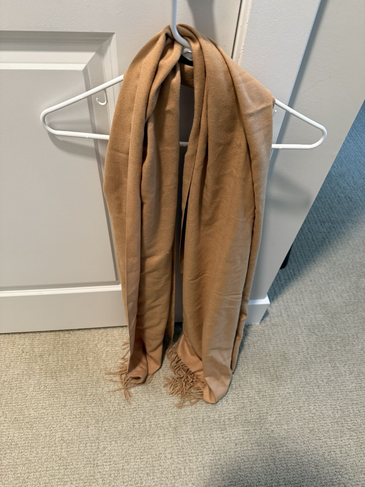 Tan color Large scarf never used