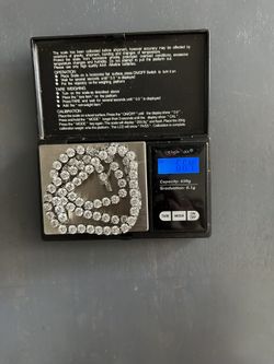 18k White Gold (plated) 22” Moissanite