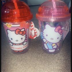 Hello Kitty Lot Of 2 Collector Cups