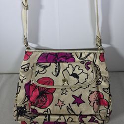 COACH Shoulder Bag Flower White 