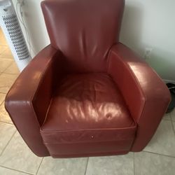 Red Leather Chair 