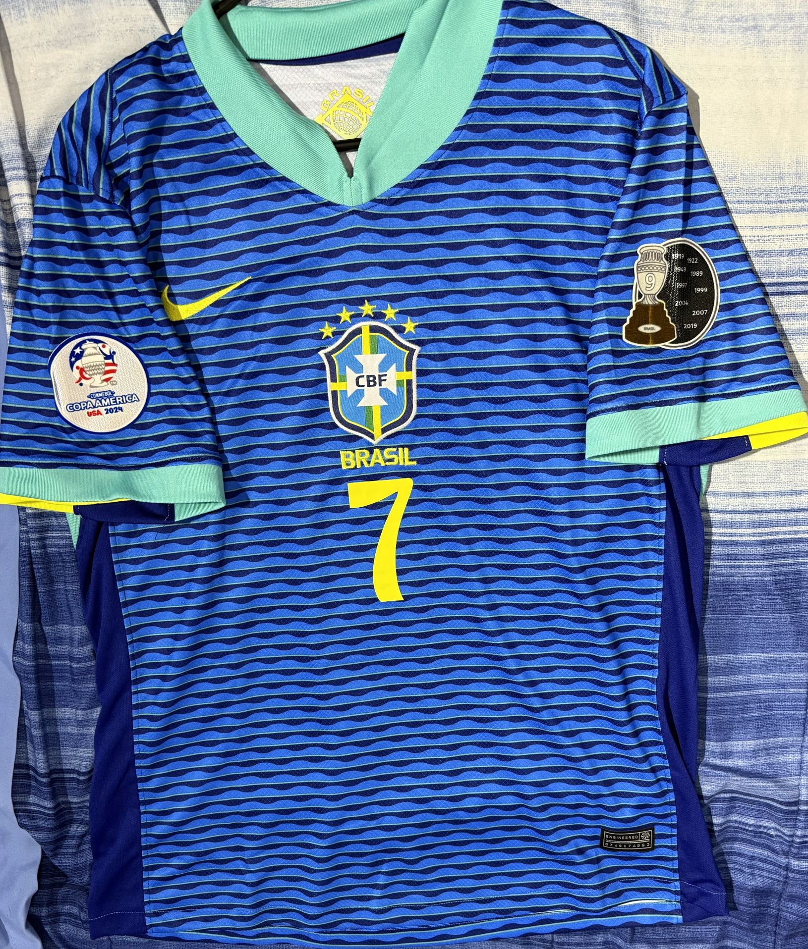 Brazil 2024 Away Jersey #7 VINI. JR