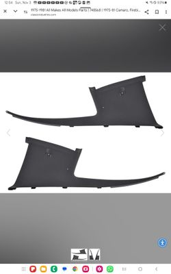 Camaro Or Firebird Interior Rear Side Sale Panels With One Piece Molded Head Liner Pair