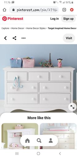 Land Of Nod Off White 7 Drawer Dresser for Sale in Concord CA