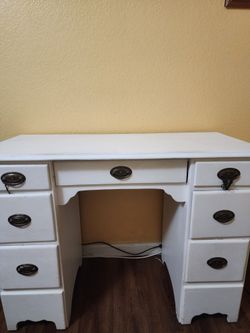 White desk