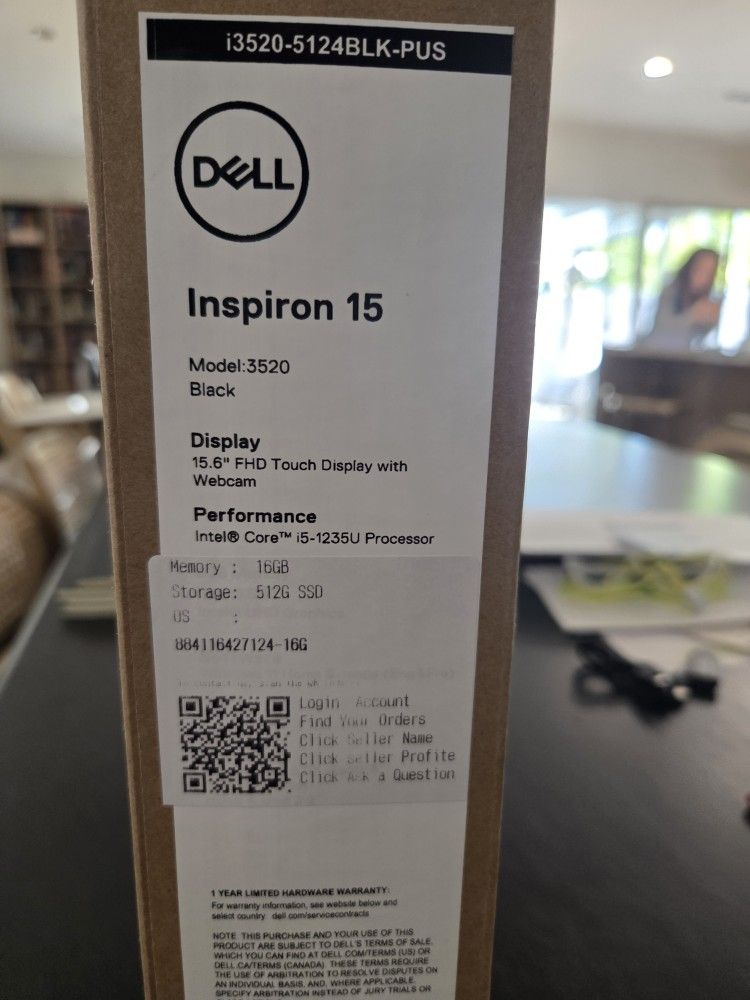 New Dell 3520 Laptop