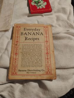 1927 Everyday Banana Recipes Vintage Booklet