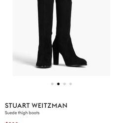 Stuart Weitzman Suede Over Knee Thigh Boots Size 6